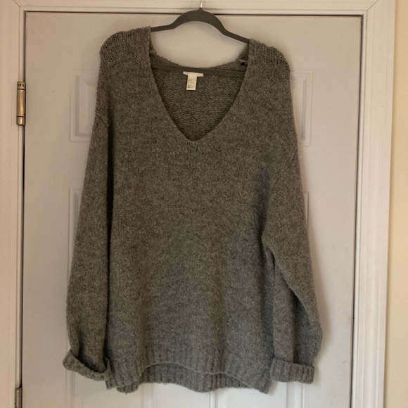 H&M oversized Knitted wool-blend sweater - Picture 1 of 5